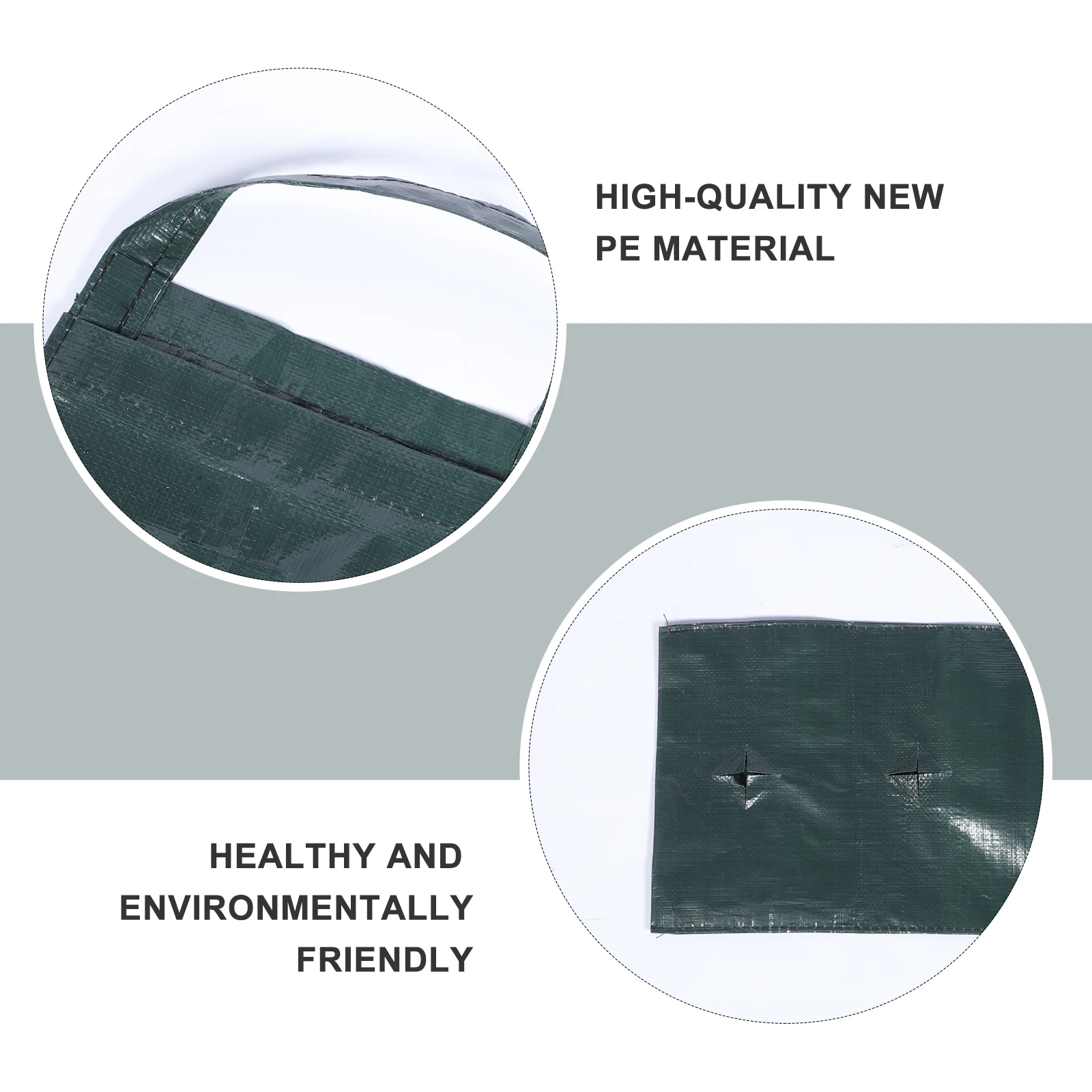 

2Pcs Hanging Type Plant Bag Wall-Mounted Strawberry Bags Durable Breathable Multi-Opening Design Practical Hanging Plant Bags