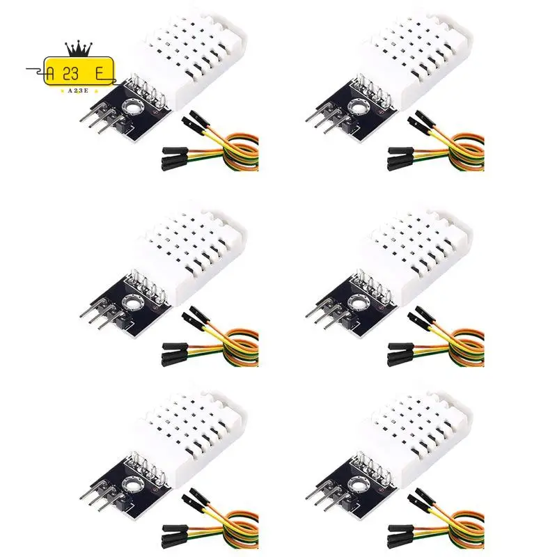 A23E-6 Set Temperature Humidity Sensor Module Digital Temperature Humidity Sensor 3.3V-5V With Wires