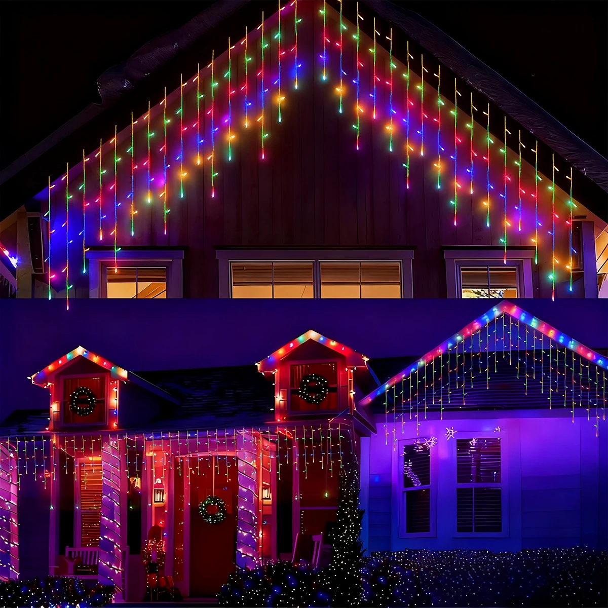 1 قطعة 96 LED USB بالطاقة في الهواء الطلق داخلي LED عيد الميلاد أضواء الزخرفية مقاوم للماء الجنية مصباح مناسبة لسقف الطنف حديقة ديكور #3