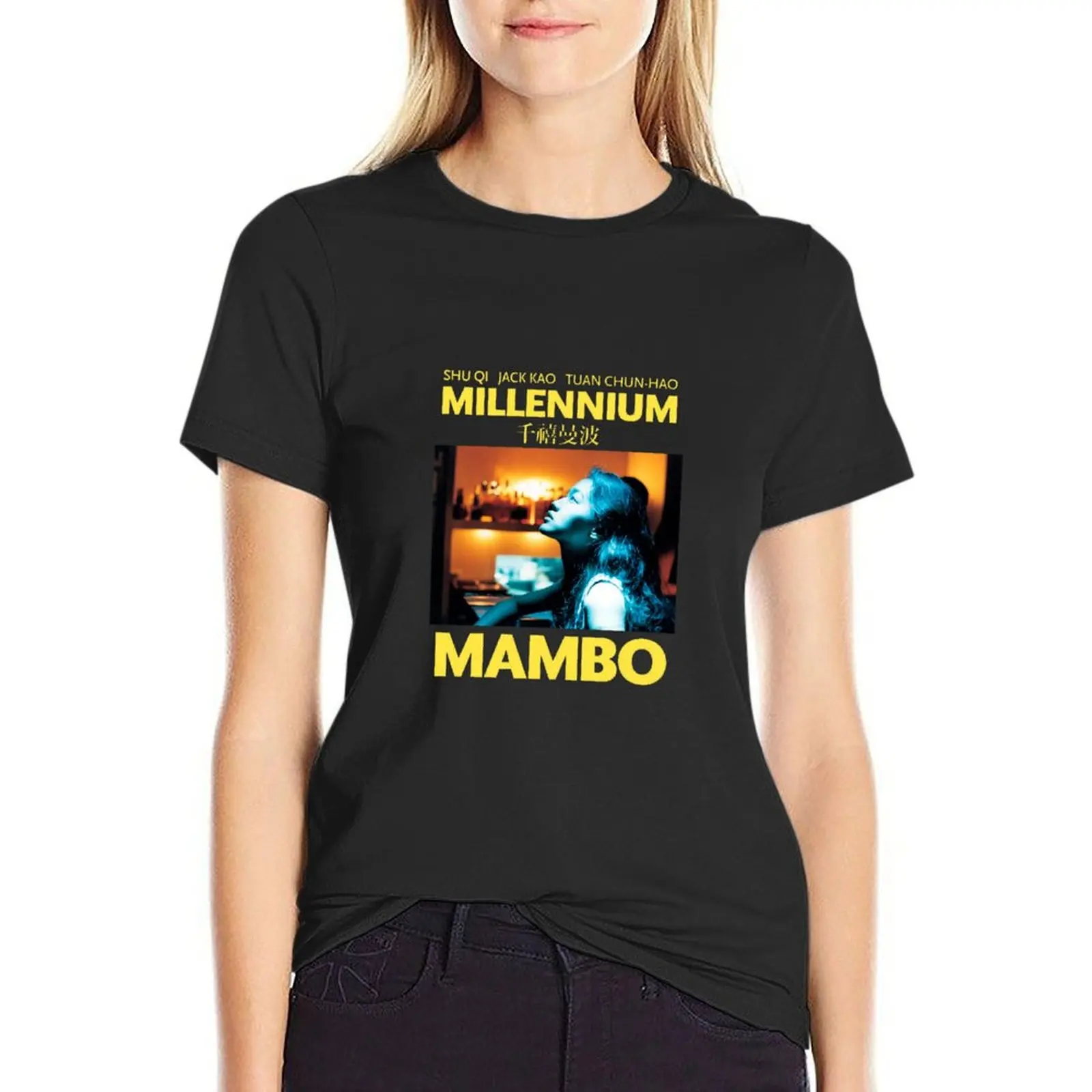 Футболка Millenium Mambo, новое издание, топы больших размеров, черная летняя женская одежда