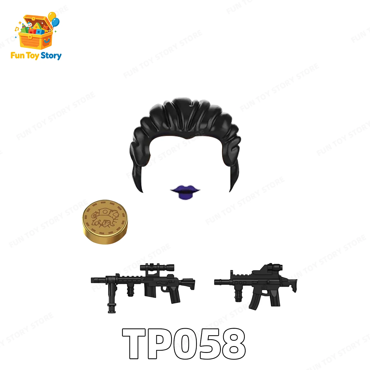 TP058-TP062 Toy Building Blocks, Assemble Puzzle Wick John Wick Gift for Film and Television Enthusiasts Collection