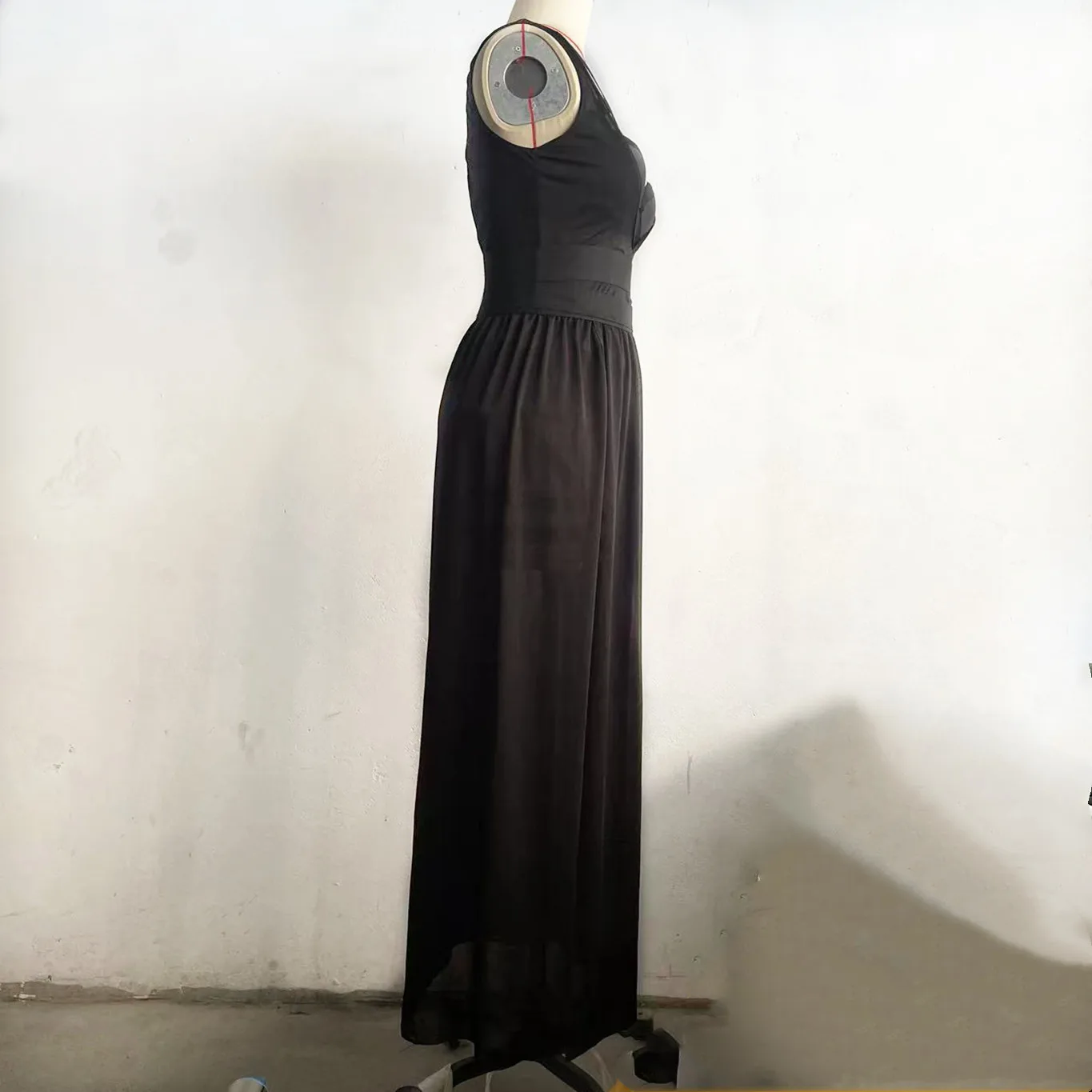 ストリートスタイル レディース ブラジャー ホローアウト ロング丈 チェストパッド付き スモールバスト タンクトップ セクシー バーパフォーマンスウェア