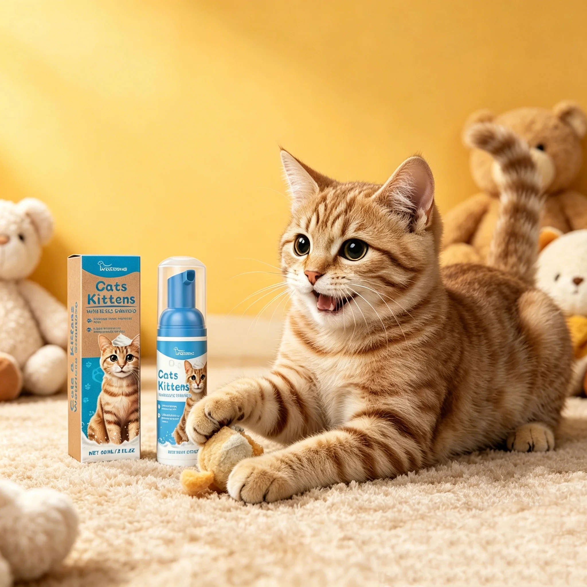 Kattshampoo för luktfritt och välvårdat kattpäls_voghion.com