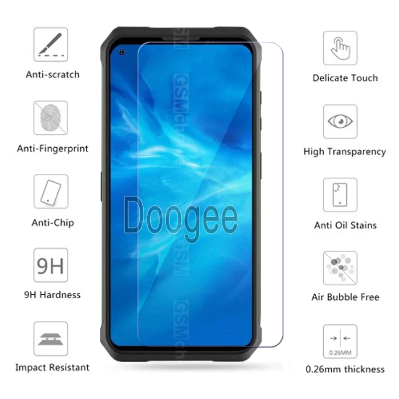 2-1Pcs Glass For Doogee V20 N10 N20 N30 N40 X90 X93 X95 X96 Pro Cover Film On For Doogee V 10 20 N 30 40 X 95 96 Glass