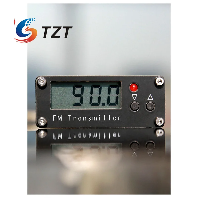 TZT FM-D5W2 500mW 2KM 76-108MHz Stereo FM Transmitter with Digital Display (Without/with Telescopic Antenna)