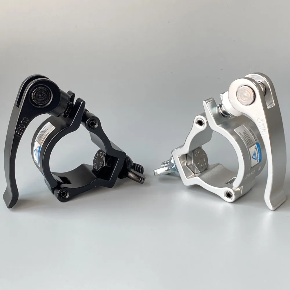Stage Light Clamp Quick Release Tube Mount Clamps Fast Lock Aluminum Truss Mini 360QR Claws Lighting Hooks Couplers Accessories