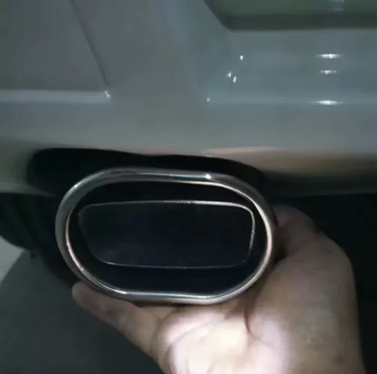 For Mercedes Benz GLK Rear Tail Exhaust Muffler Tip End Pipe Cover Stainless Steel Chrome Car Styling Accessories