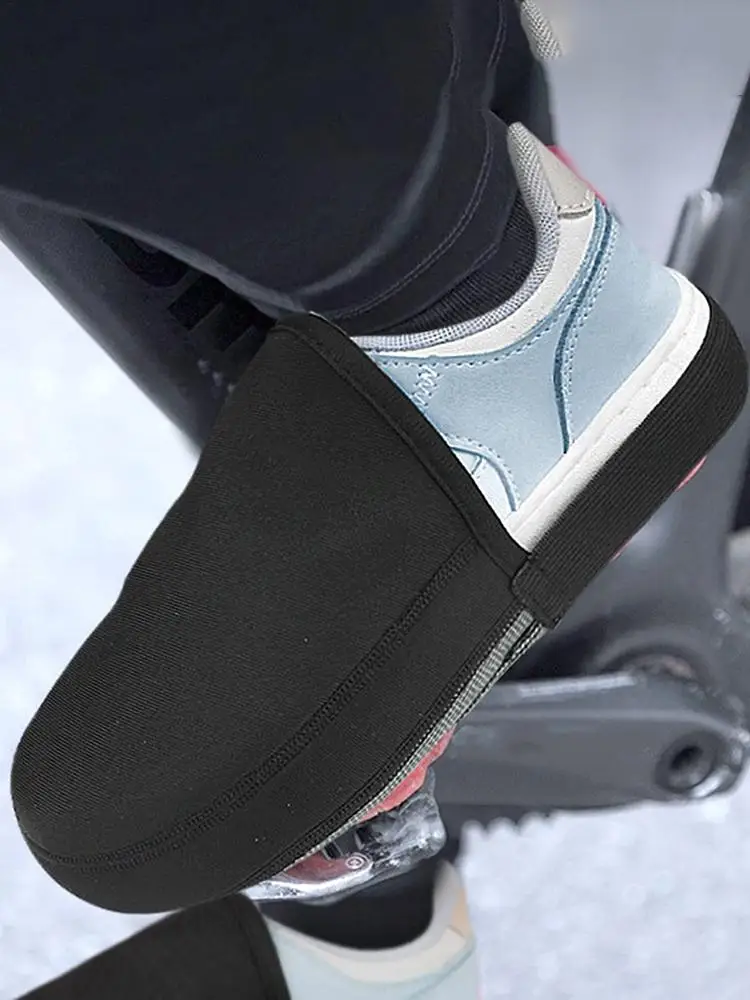 AliExpress NONE Winter Cycling Shoe Toe Covers Waterproof & Windproof Toe Protector for Cold Weather Thermal Neoprene Cycling Accessories