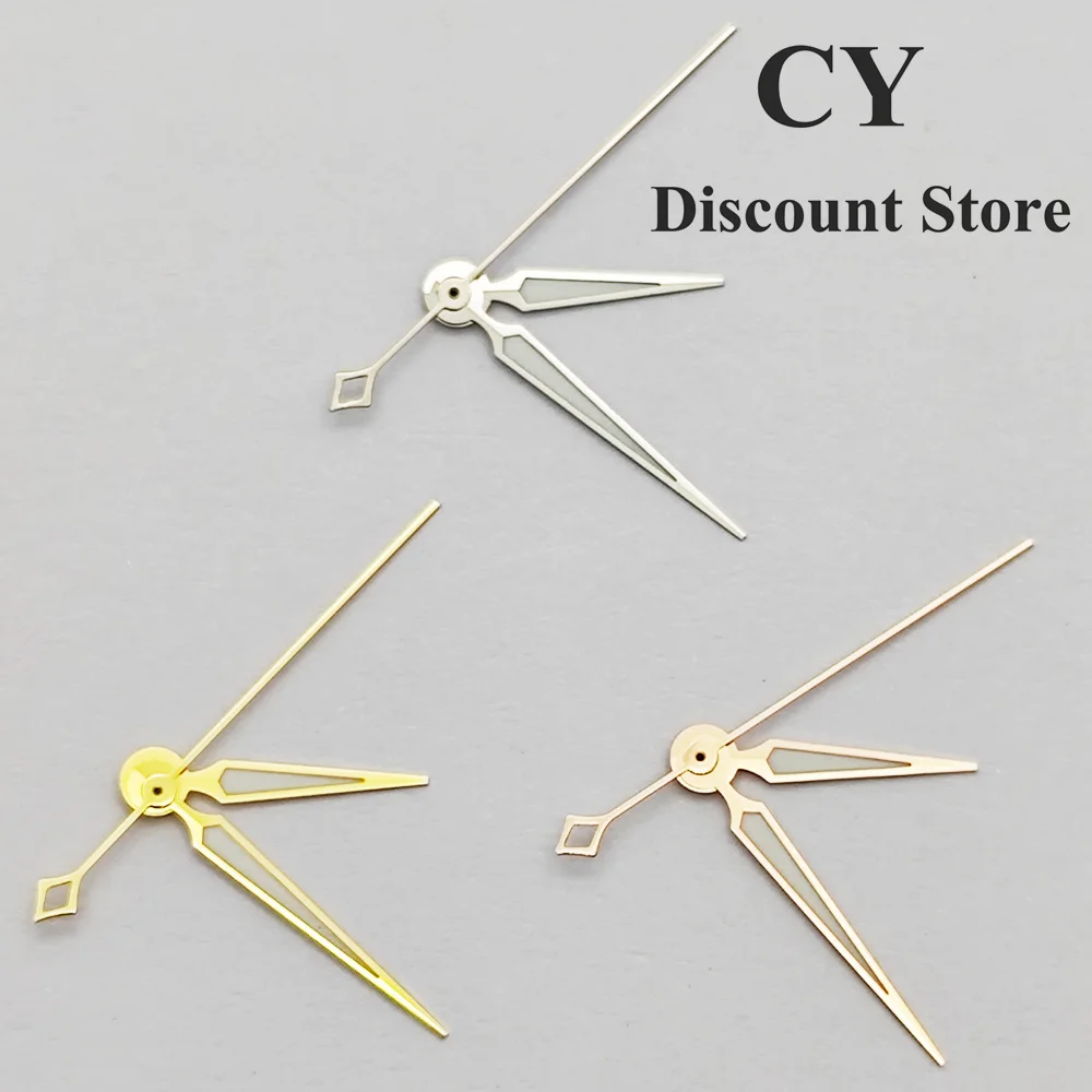 RICHUS NH35 Watch Hands Silver/Rose-Gold/Gold Watch Hands Green Luminous Fit NH35 NH36 Movement Watch Accessories Parts