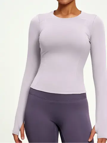 Autumn Slim Fitting Gym Top Long Sleeve Sports Shirt Workout Clothes Women Sportswear Quick Dry Yoga Pullover Running T-Shirts