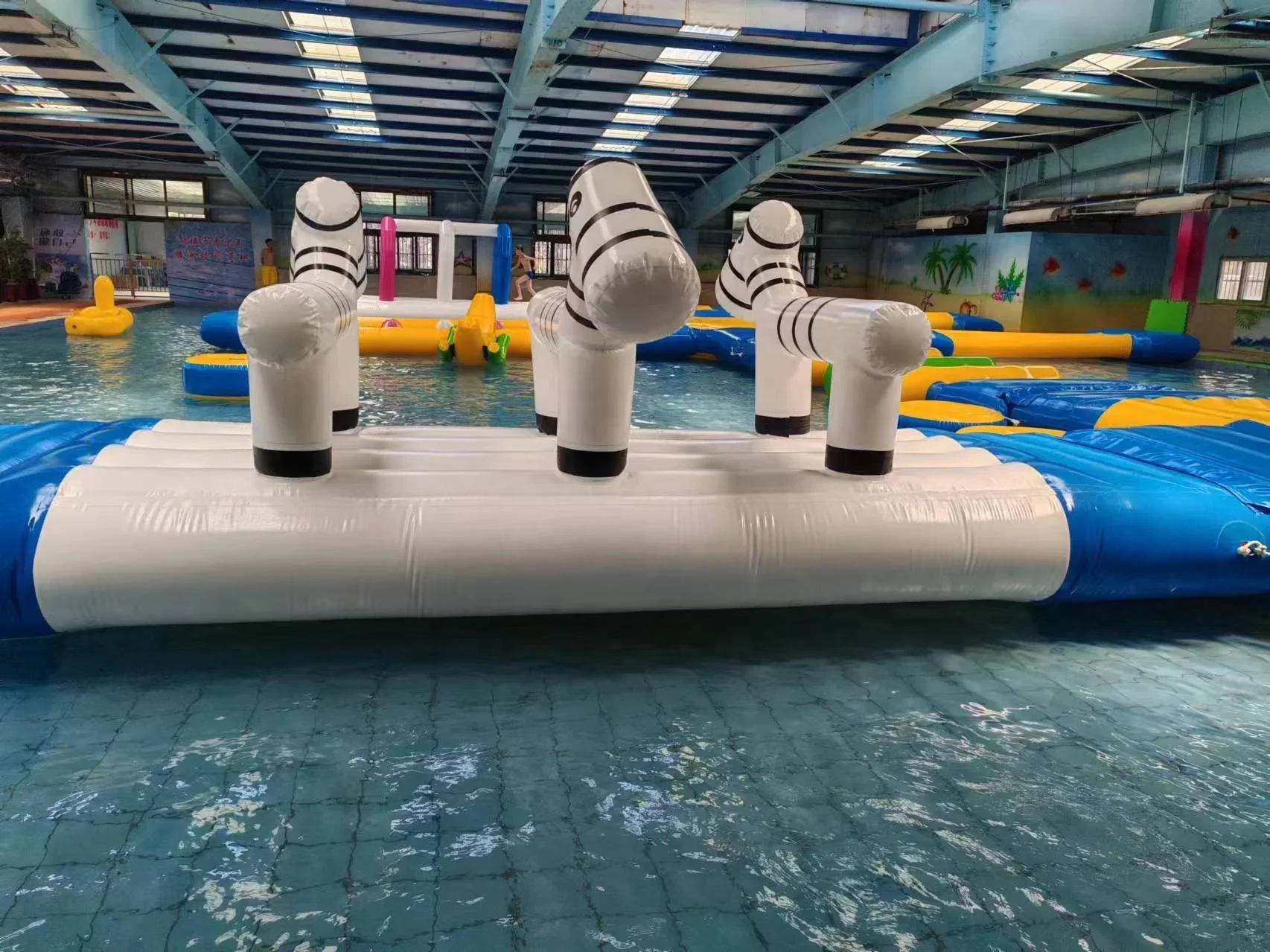 2026 Large Inflatable Floating Water Park Obstacle Course Adult Aqua Rush Game
