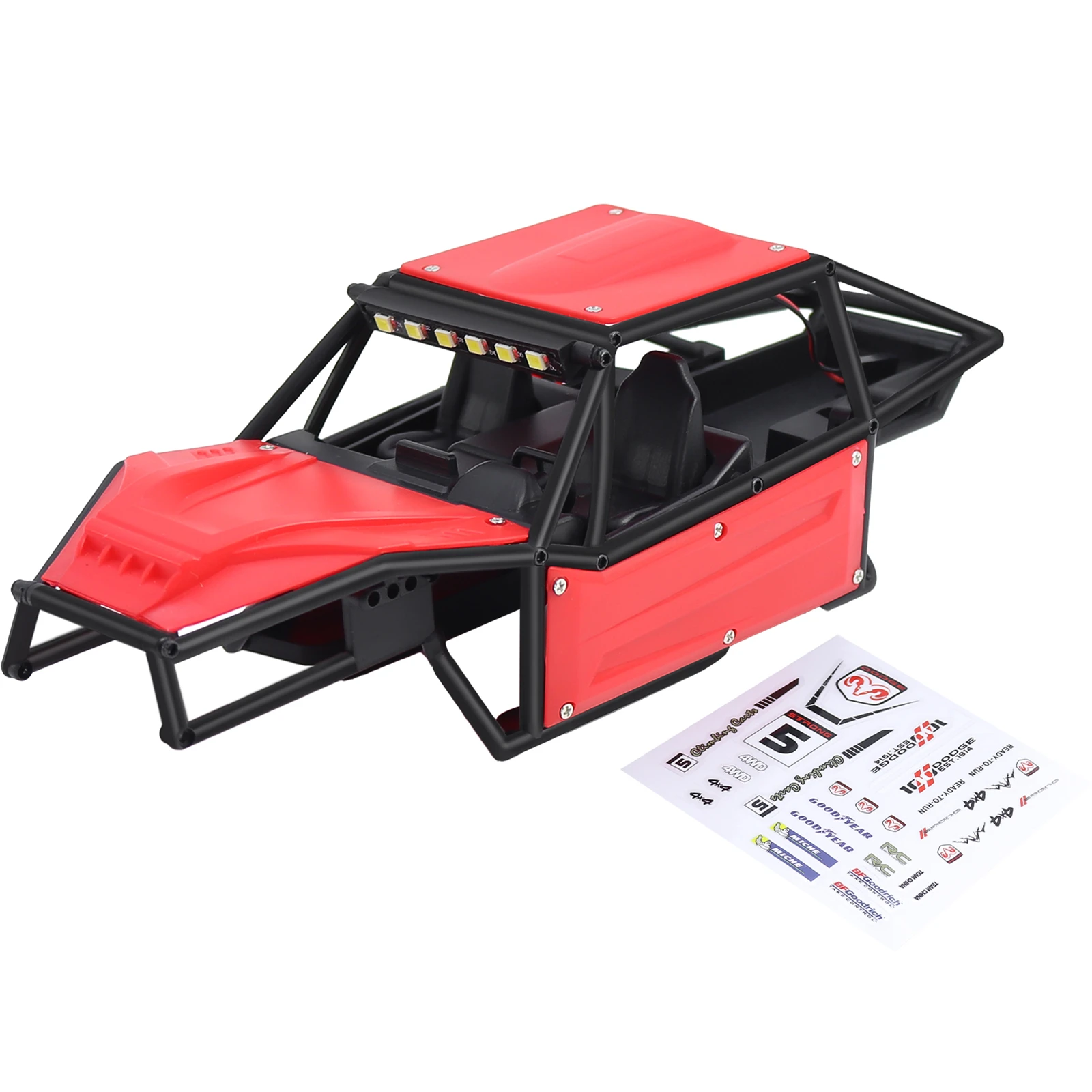 Plastic Buggy Body Shell Chassis Kit for RC Crawler TRX4M 1/18 RC Car Upgrade Part