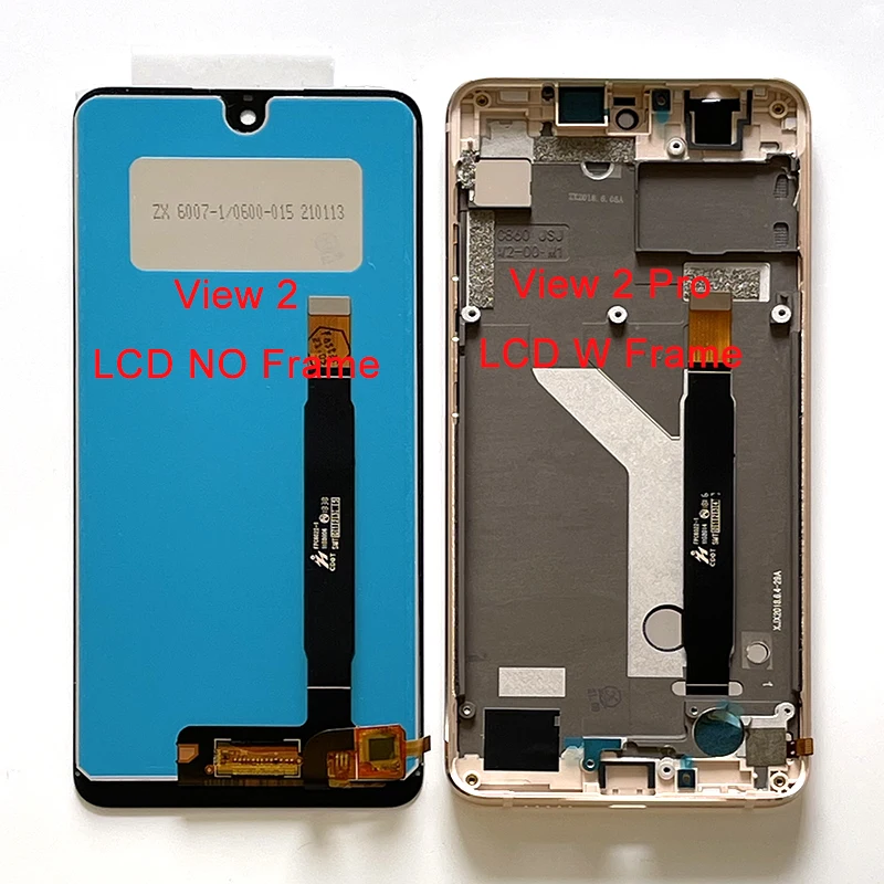 M Sen Original 6.0 For Wiko View2 W_C800 LCD Screen Display For Wiko View 2 Pro View2 Pro W_C860 LCD Touch Panel Digitizer Frame