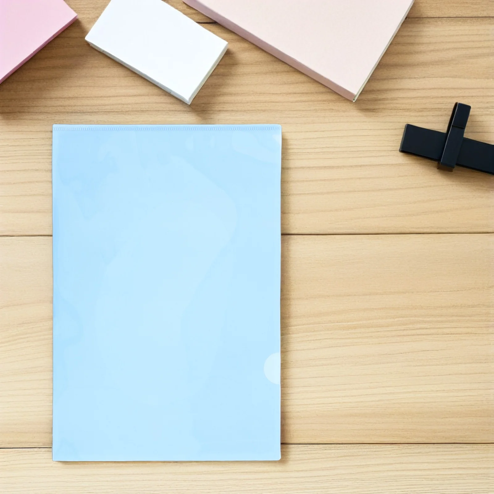 30 قطعة من المجلدات البلاستيكية مقاس A4: منظم مستندات على شكل حرف L وأكمام مجلد ملفات شفافة زرقاء لمشروع تخزين المنزل والمكتب والمدرسة