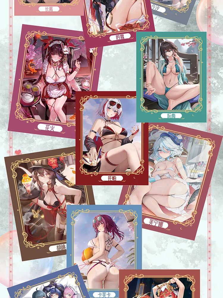 Tarjeta de colección Youwu Girl 4 Goddess Story, tarjetas de Metal, caja de refuerzo Waifu Ccg Acg Doujin, juguetes y regalo de Hobby