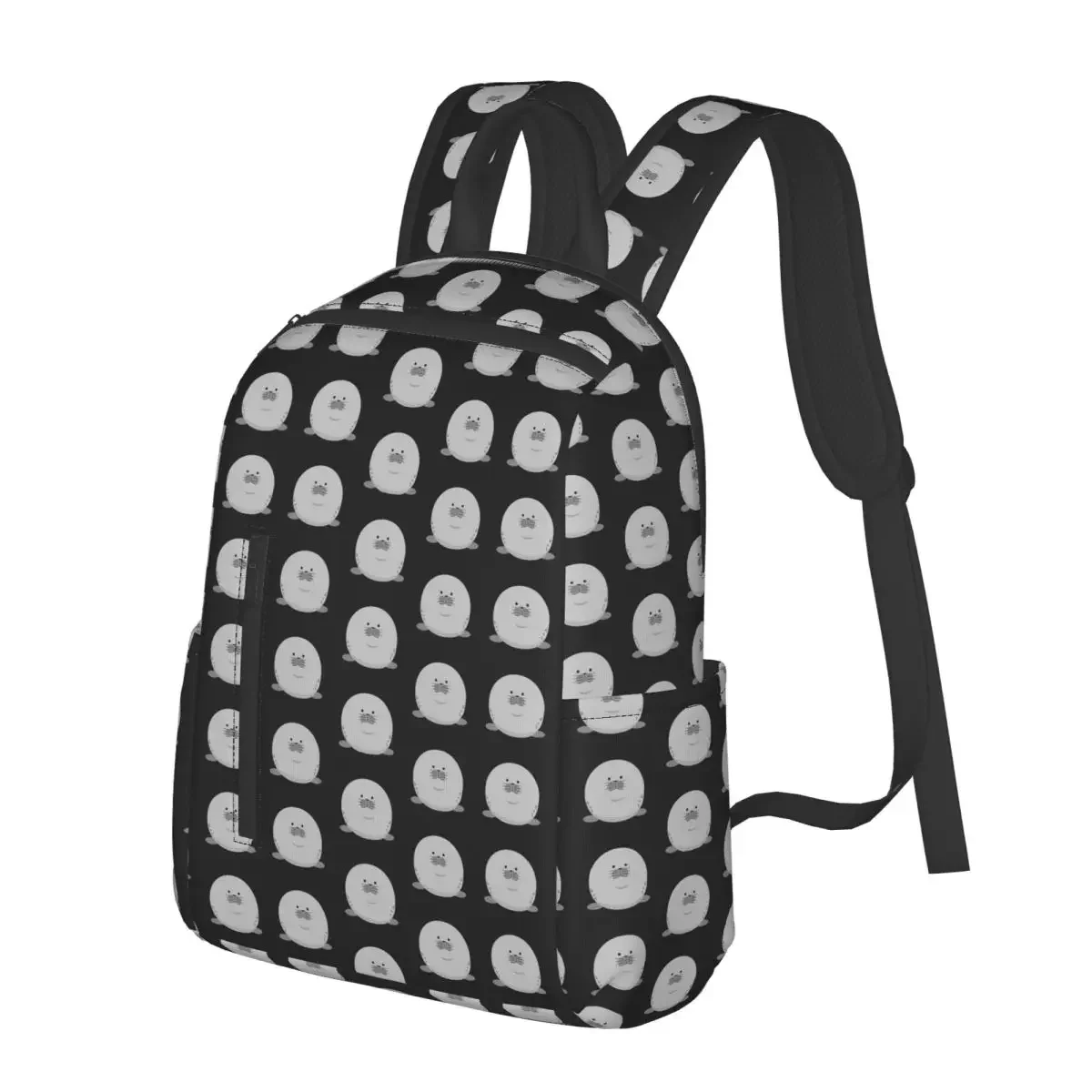 

Cute Chonky Seal Student Backpack School Bag Hiking Travel Daypack for Men Women Fashion Bookbag Shoulder Bags