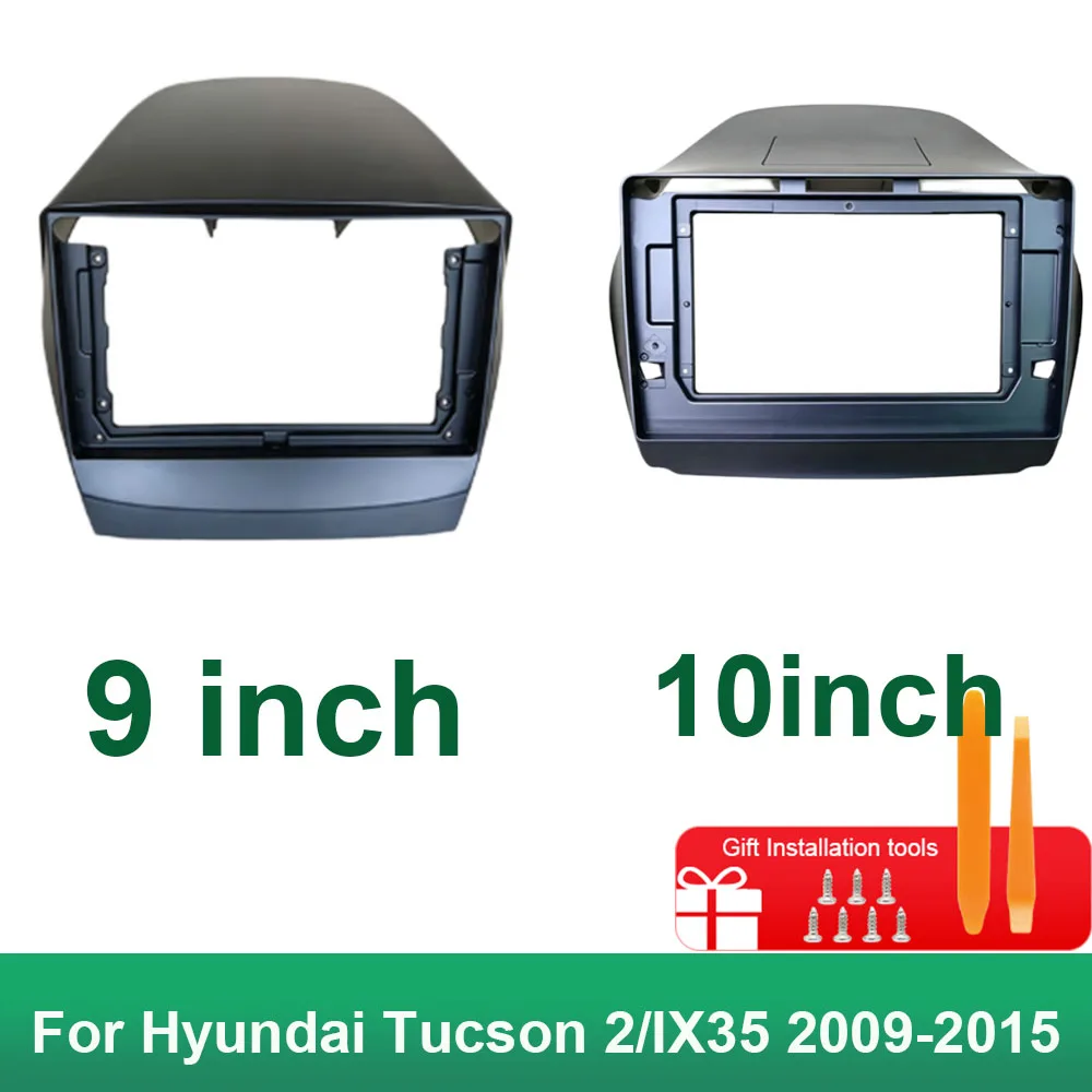 9/10 Inch Android Car Radio Fascia for Hyundai Tucson ix35 2009-2015 Dashboard Installation Kit with CANBUS Decoder