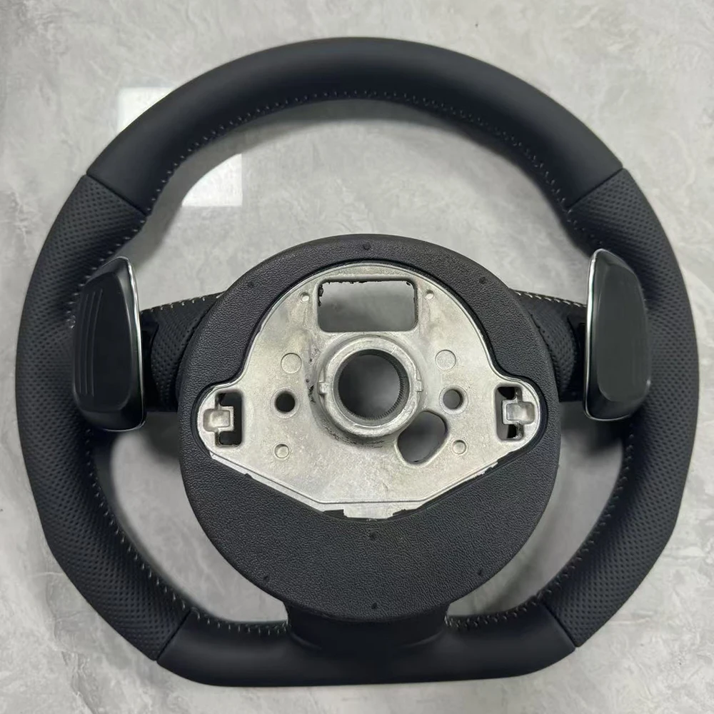 For Audi A3 8V MultiFunction White Stitching Steering Wheel S/ RS LOGO With Button Assembly