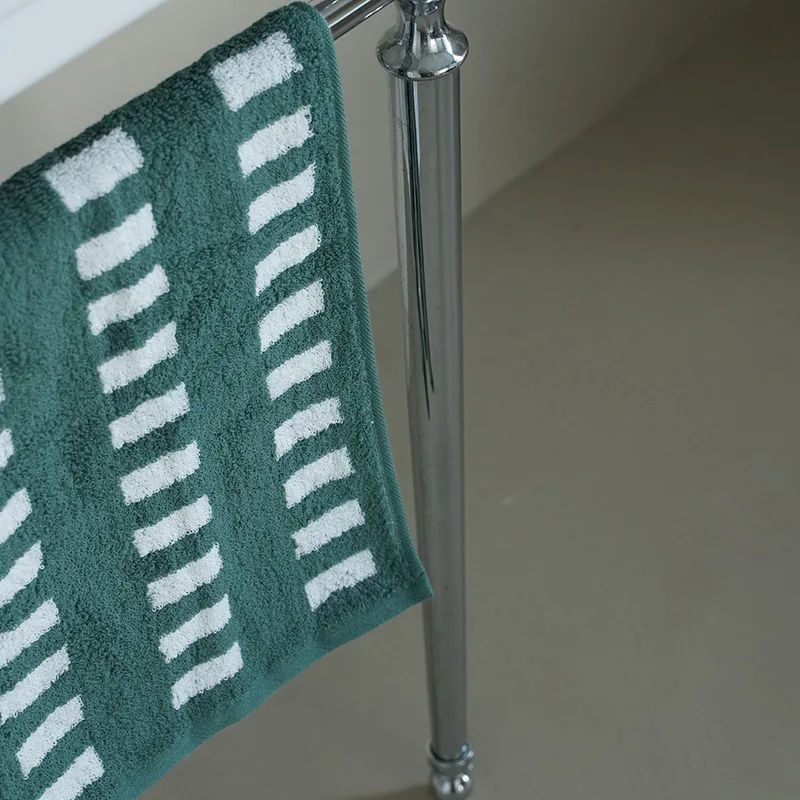 Retro Cotton Towel Dots Stars Striped Heart Pattern Soft Face Towel Super Absorbent Thick Hand Towels for Bathroom Kids Adults