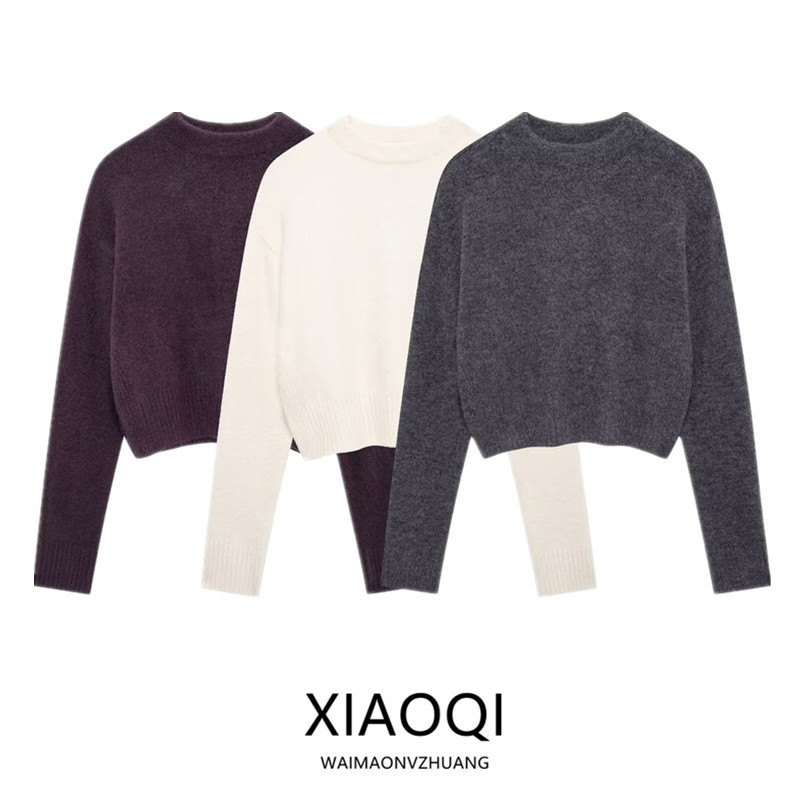  Soft ort Sve Long Sve round Ne Knitted Sweater Autumn Winter New Arrival Women's Faion Commute Sle Polyester Blend 