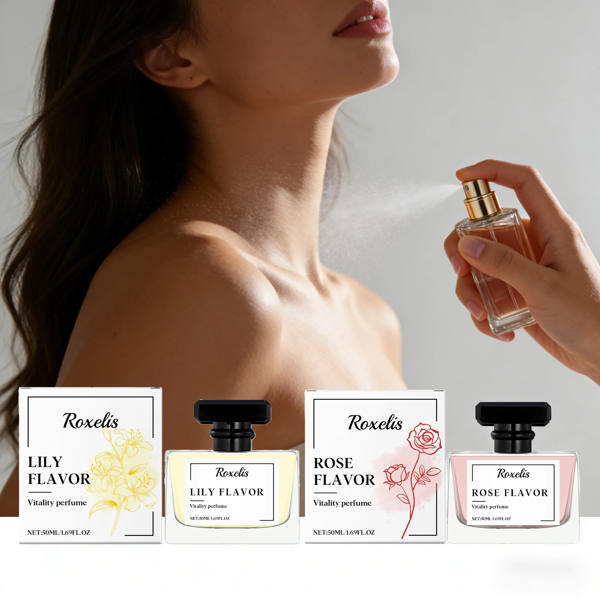 

Парфюмерная вода Floral Vitality 50 мл: Усиленное очарование, стойкий свежий аромат, освежающий парфюм для тела для свиданий
