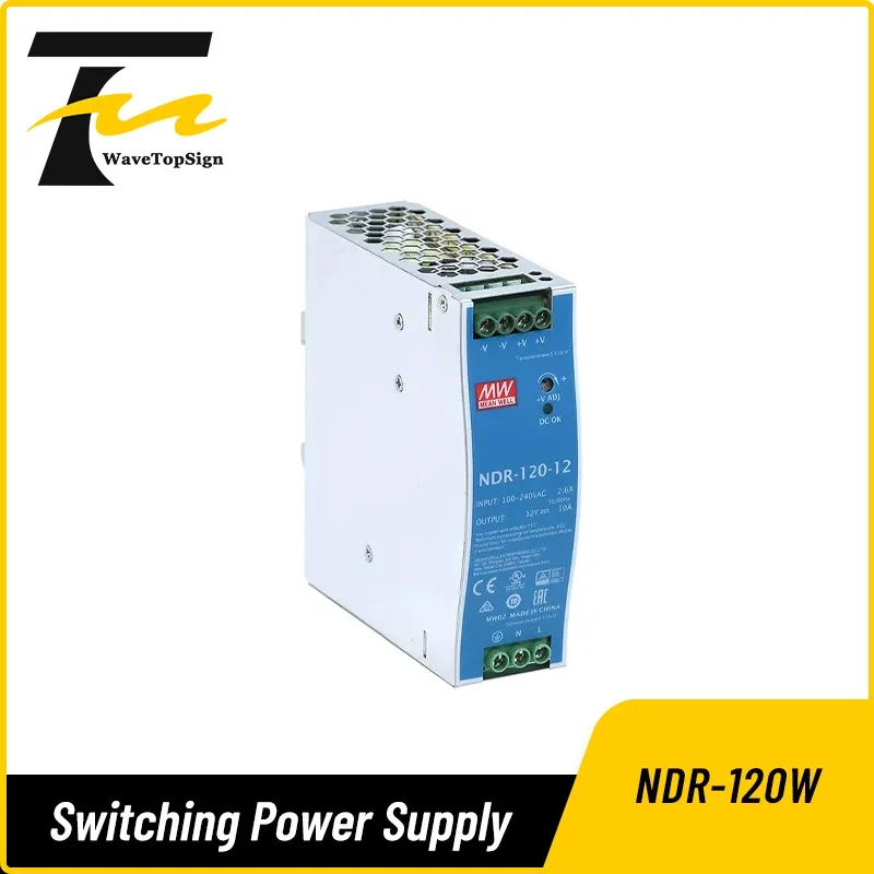 wavetopsign Switching Power Supply NDR-120W 12V 10A 24V 5A 48V 2.5A AC To DC Industrial Power Supply