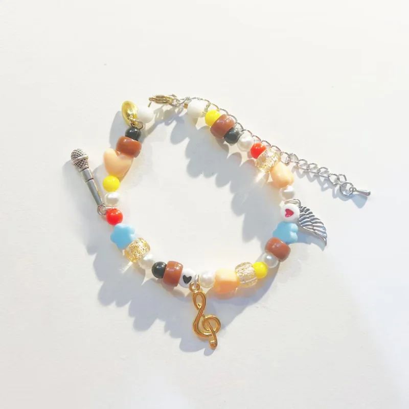 أساور متطابقة مستوحاة من الغريبة من Hyuna & Luka مجوهرات ساحرة للأزواج BFF قابلة للتعديل لمحبي Fandom