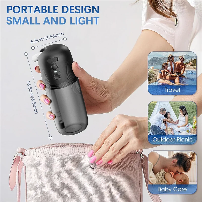 

TFORU-Bidet Sprayer Electric High Pressure- Portable Handheld Bidet For Travel USB-C Rechargeable 3 Pressure Settings