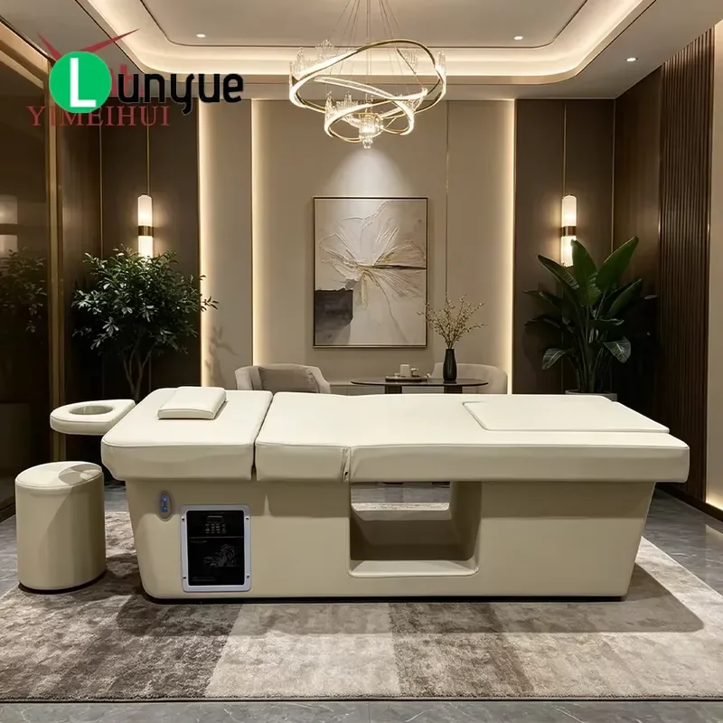 Electric Shampoo Bed with Water Circulation and Massage Function Multifunctional Hair Washing Chair for High End Beauty