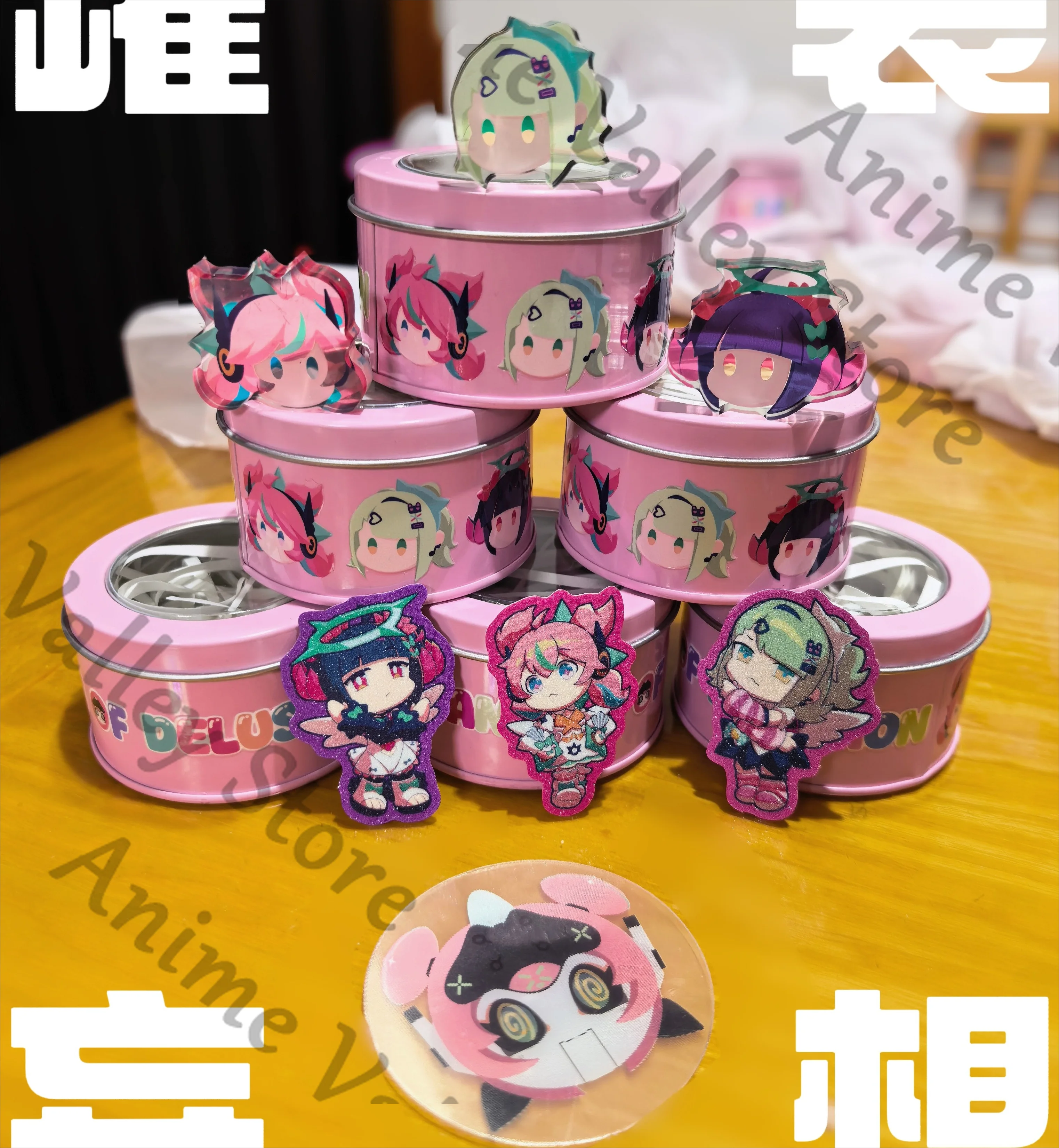 Anime Zenless Zone Zero Angels of Delusion Aria Sunna‌ Nangong Yu Cosplay Acrylic Mini Card Brick Cartoon Dish Towel Stamp Gift