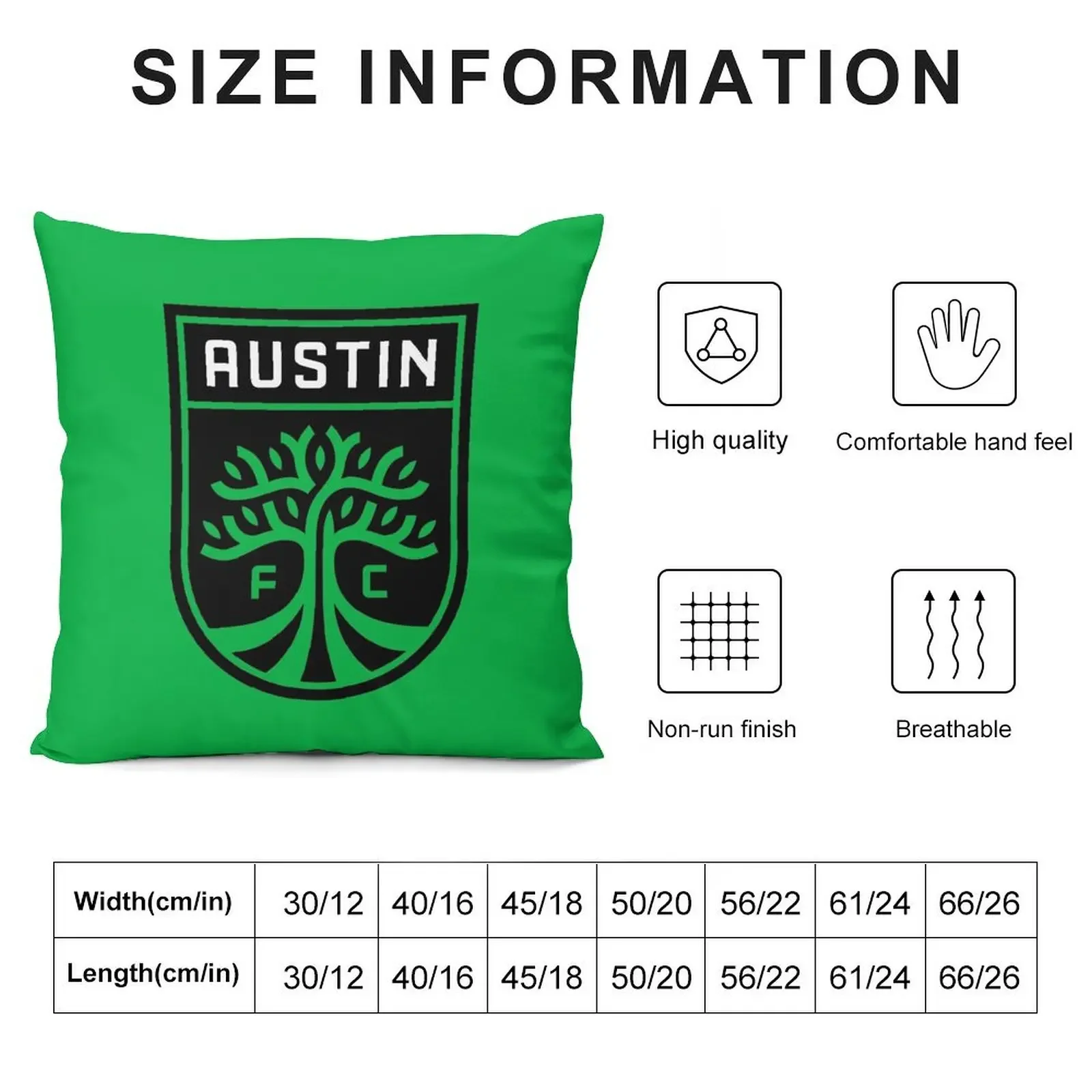 Cute-Austin-FC-Icon Throw Pillow Christmas Covers For Cushions Decorative pillow case pillow