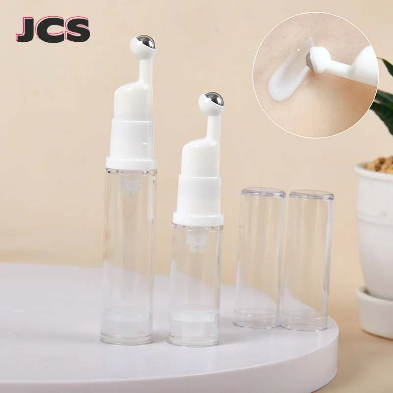 

5/10ml Liquid Foundation Refillable Bottles Cosmetics Eye Cream Roller Ball Vacuum Bottle Travel Portable Empty Glass Bottle