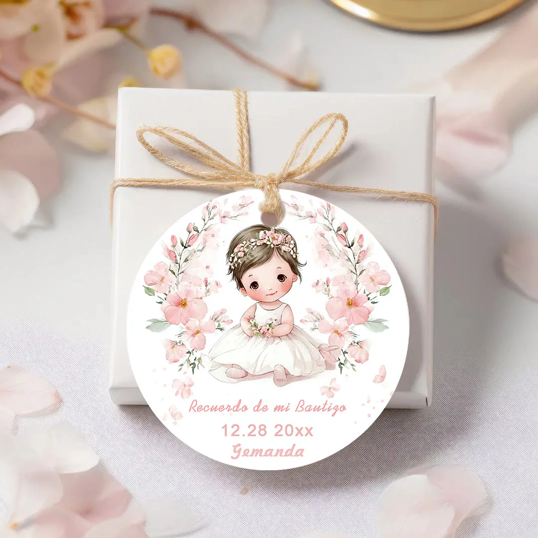 90 tarjetas personalizadas con nombre y cumpleaños (para bodas, bautismo, fiestas y envoltorios de regalos)