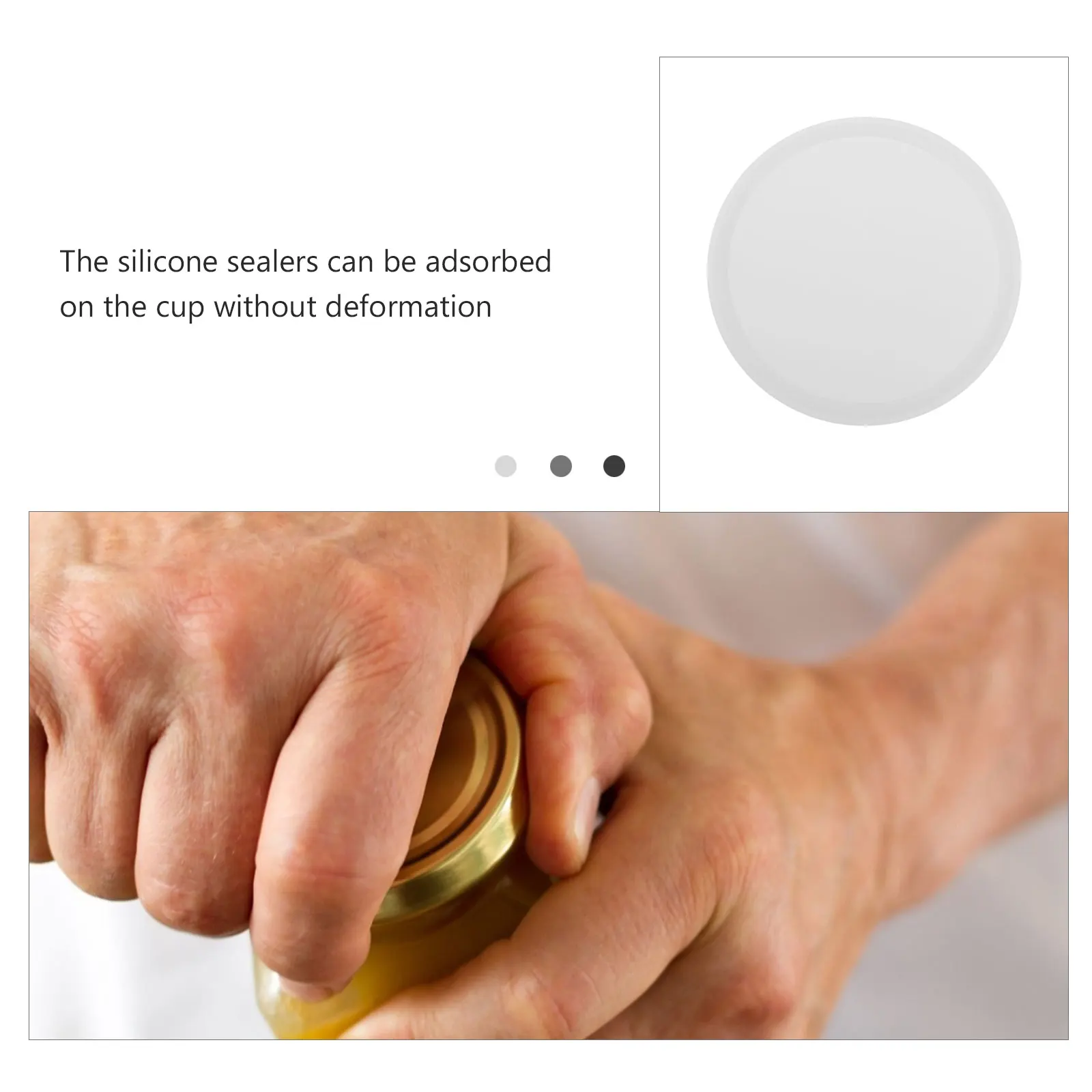 

Silicone Sealers proof Cup Sealer for Mugs Jars White Reusable Heat resistant Kitchen Bar Heat Resistant Cup Sealer Supplies