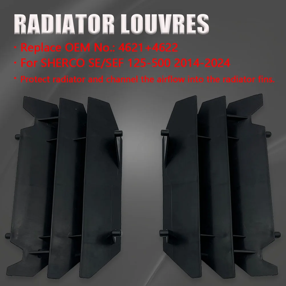 Motorcycle Accessories For SHERCO Radiator Louvres Guards Engine Cooler Protector SE SEF 125-500 2014-2024 Off-road Dirt Bikes