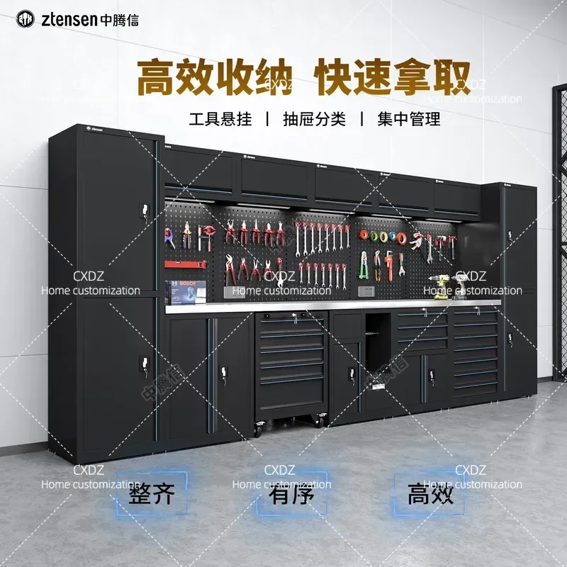 Heavy Duty Tool Cabinet with Lock Multi Drawer Storage Workstation for Auto Repair Shop Professional Grade Anti Oil Pollution