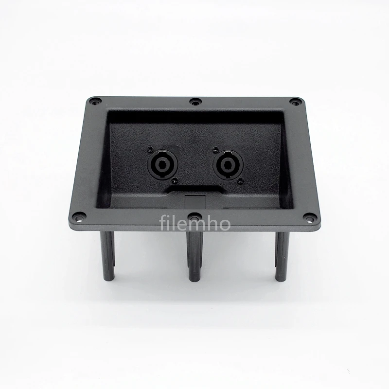 Plástico terminal do prato da entrada do cabo do orador do dj com conector de speakon para o sistema do altifalante do elx tx da voz eletro