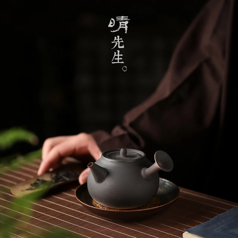 

Jingdezhen Japanese-Style Ceramic Tea Brewing Pot Heat-Resistant Kettle Open Fire Electric Ceramic Stove Household Kung Fu Teapo