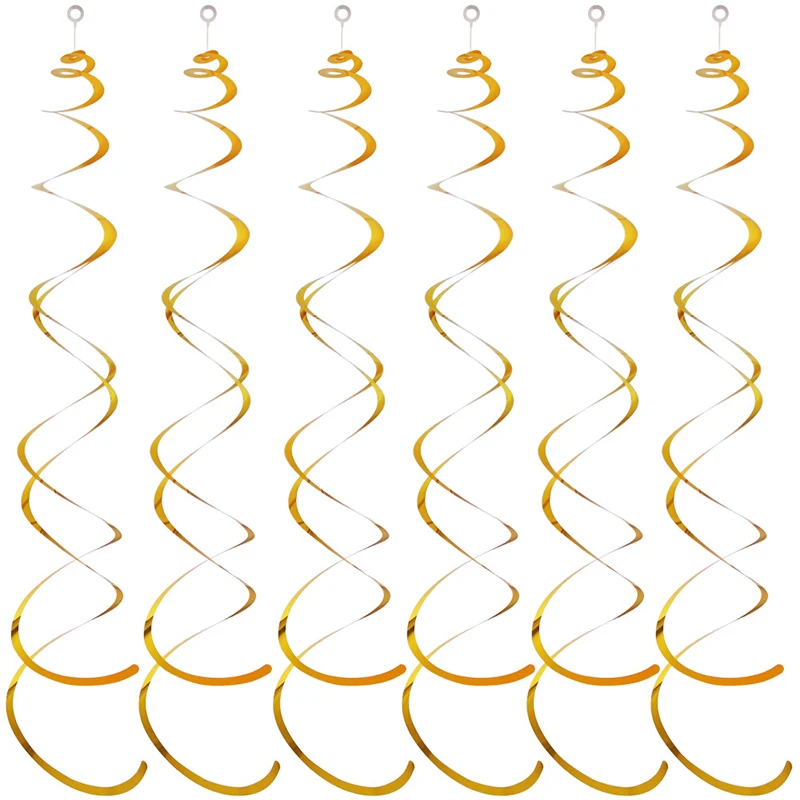 6 teile/satz Hängende Swirl Dekorationen Bunte Haushalt DIY Party Liefert Perfekt für Geburtstage Hochzeiten Feiern TMZ – Detail 7