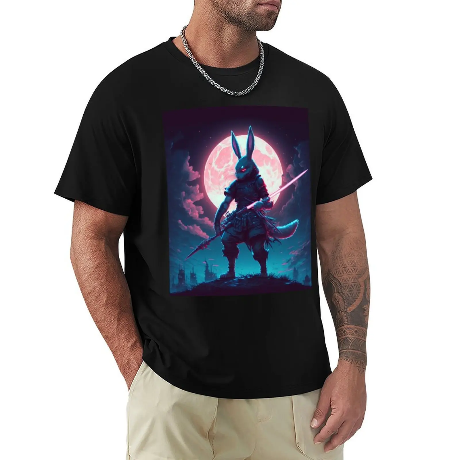 

The Year of The Warrior Rabbit T-Shirt fashion shirts luxury designer plain black t shirts men