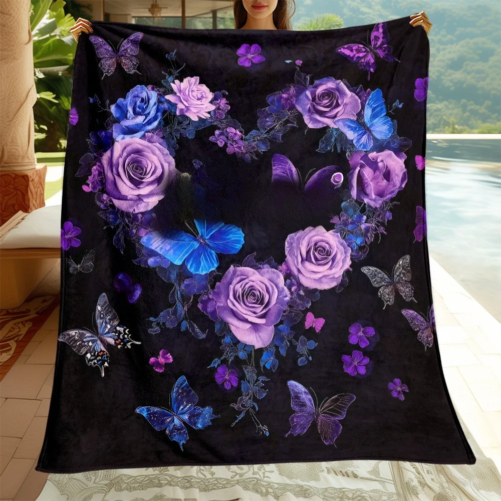 

Soft flannel blanket, suitable for home, office, camping. An excellent choice for Halloween, Thanksgiving and Christmas gifts.