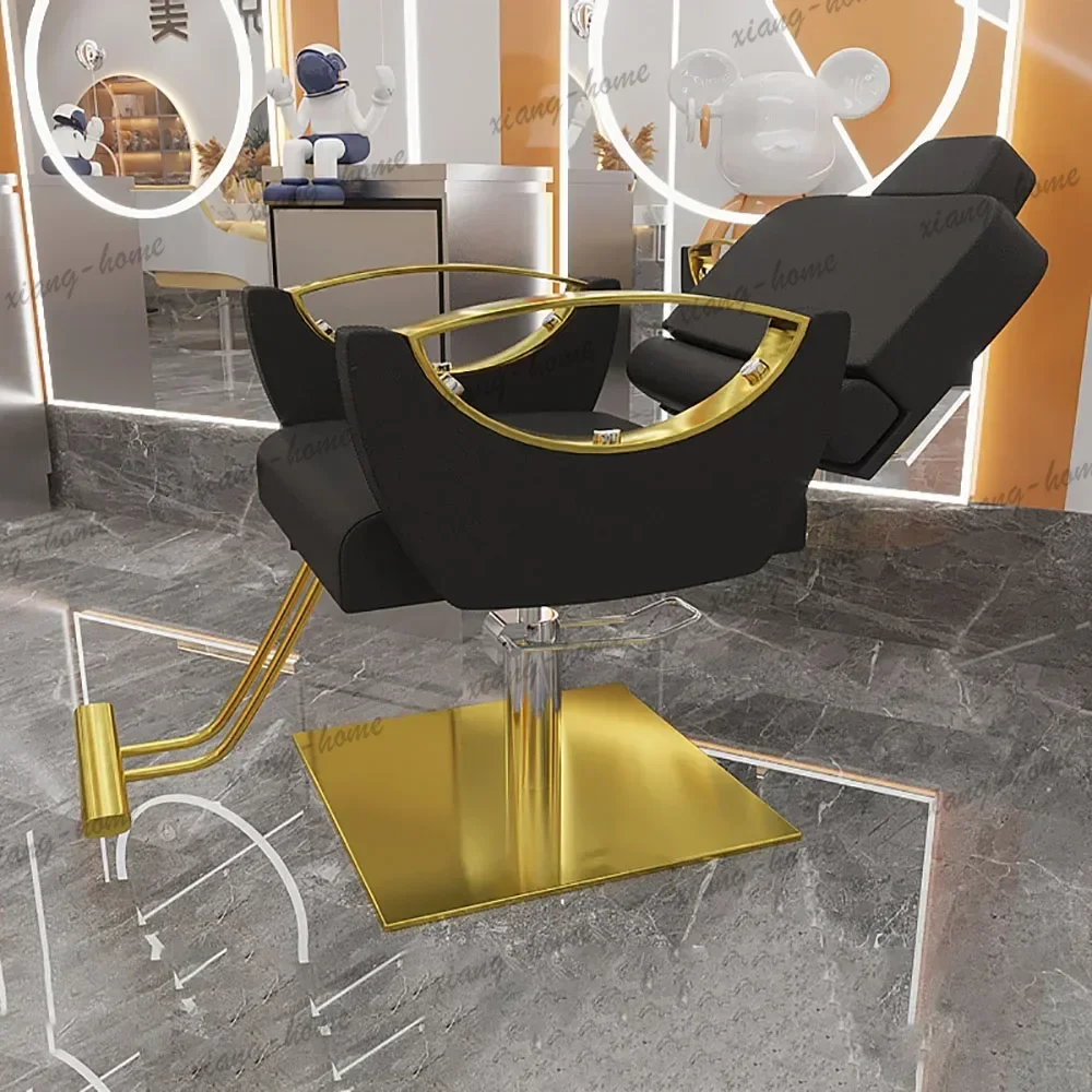LJY equipment Nordic Barber Chair Ergonomic Modern Simple Salon Hairdresser Chair Personalized Luxury Kapperstoel Hair Furniture
