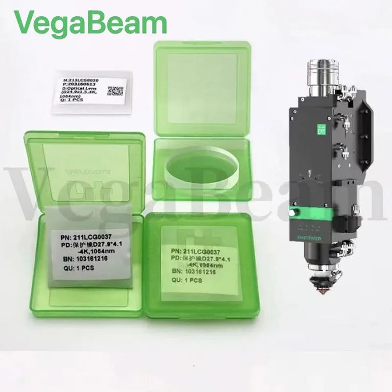 

10pcs Raytools Laser Protection Lens Dia.37x7mm 27.9x4.1&24.9x1.5mm 4kw For Raytools Cutting Machine Head clean Protection lens