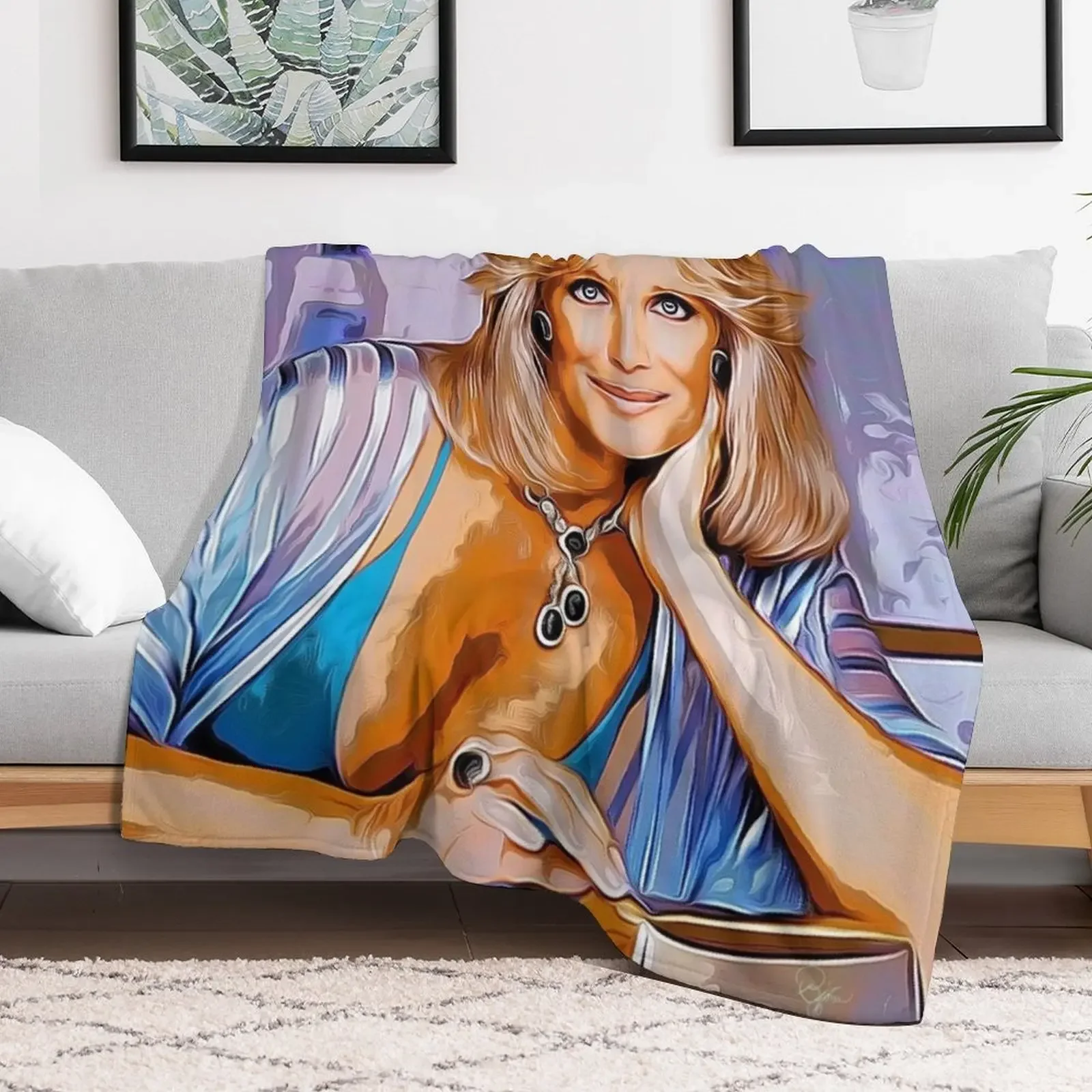 KRYSTLE CARRINGTON - DYNASTY Throw Blanket Cozy Sofa Blanket for TV Watching Napping