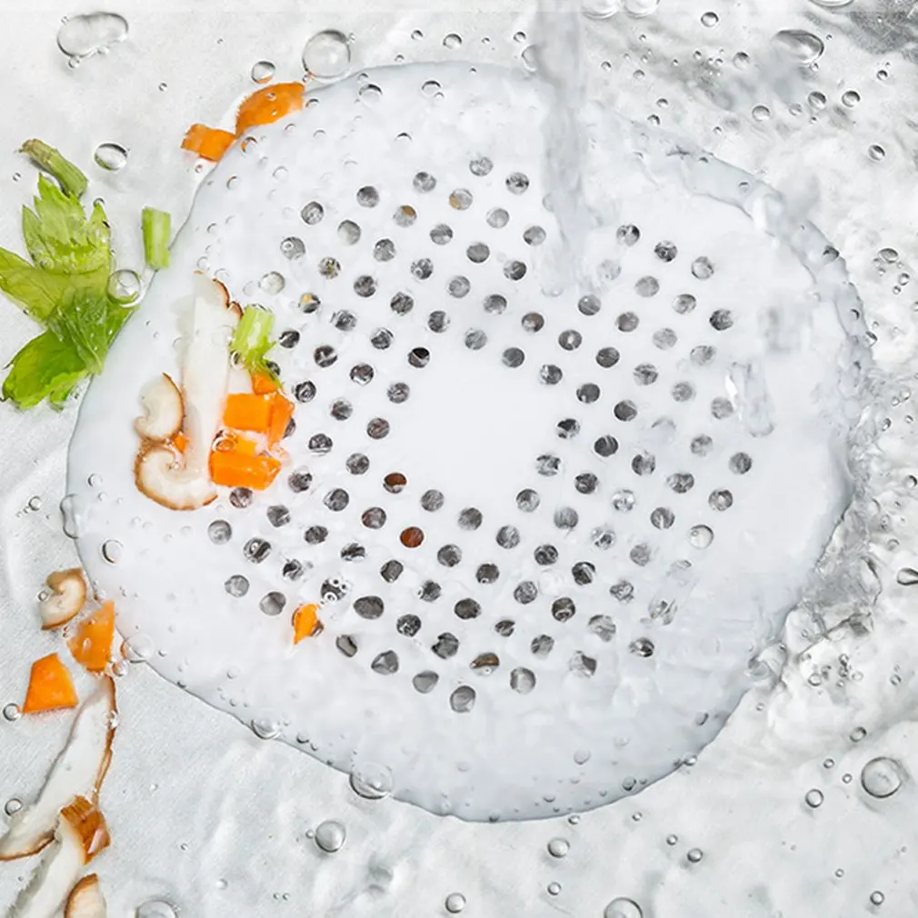 Filtro di scarico a pavimento in Silicone filtro per lavello tappo per capelli Catcher cucina bagno lavello filtro di scarico coperchio filtro per fognatura