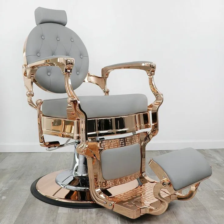 Barber Chair Retro Stylish King Beauty Hairdressing Armrest Hair Styling Classic Hydraulic Furniture Salon Barber Chair