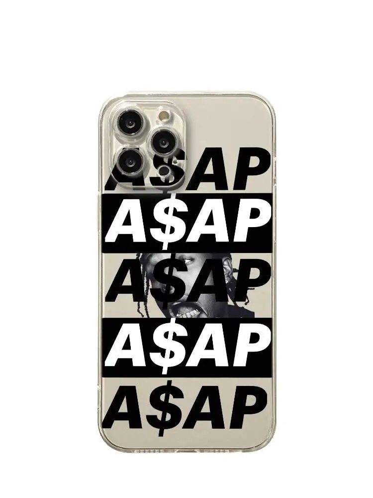 Rapper A-Asap R-Rocky Phone Case For iPhone 17 16e 16 15 14 13 12 11 Mini Air Pro Max X XR XSMax 7 8 Plus Transparent Soft