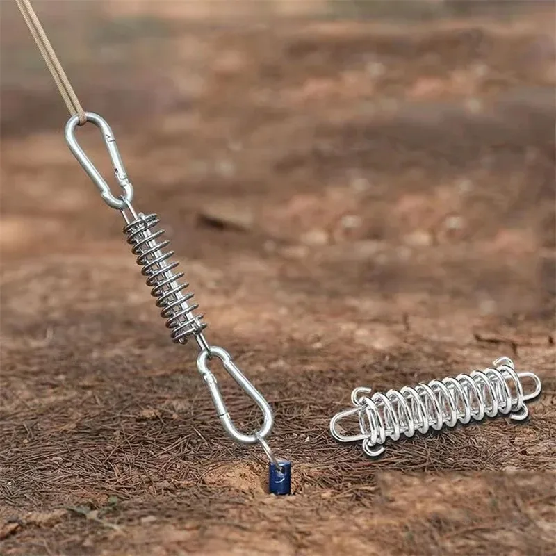 Tent Wind Rope Spring Buckle, Shelter Sunshade Trap Cloth Fixed Elastic Hook, High Strength Drawstring Buckle For Canopy Tent