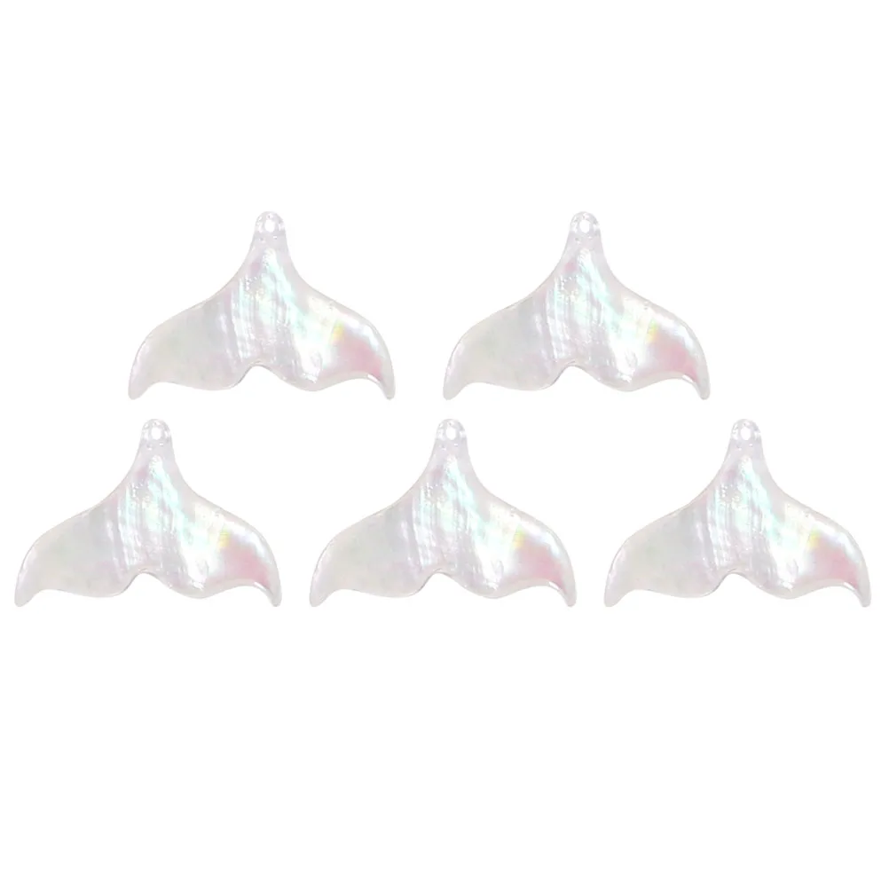 

5pcs Shell Jewelry Accessories Durable Safe DIY Seashell Pendant Earrings Necklace Key Chain Fishtail Decor Lightweight