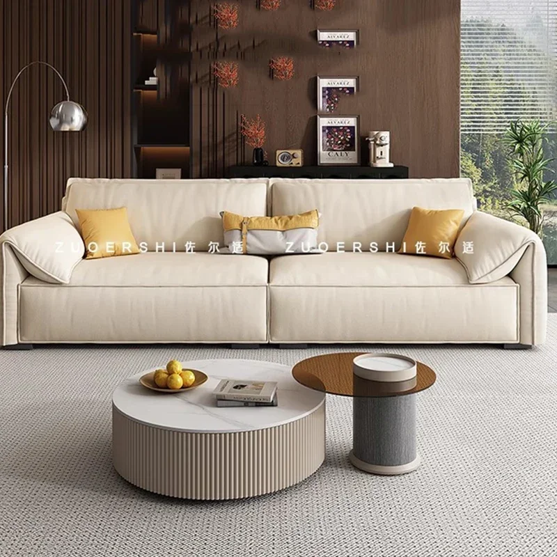 Designer Lazy Living Room Sofas Couch Leather Recliner Floor Gaming Sofas Lounge Decor Garden Relaxing Muebles Home Furniture image 2